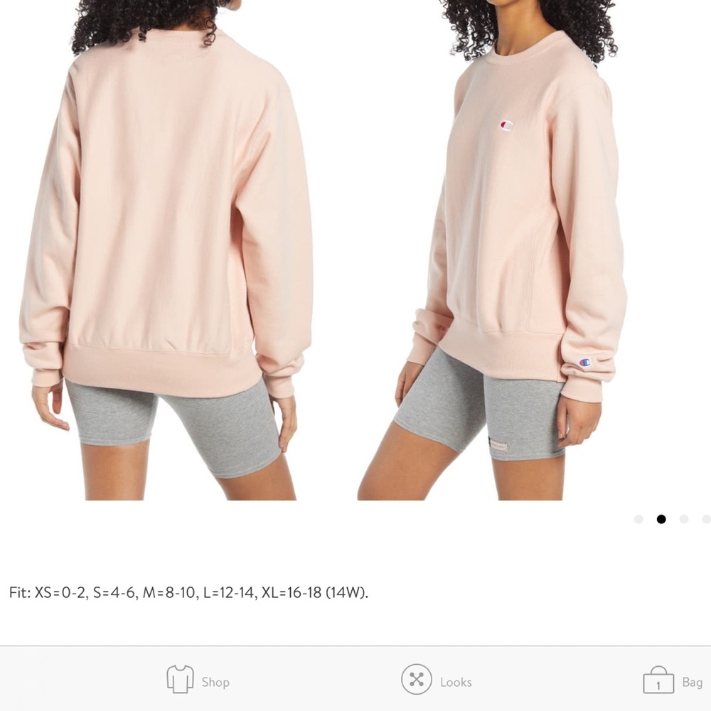 Champion Reverse Weave Boyfriend Sweatshirt Size S